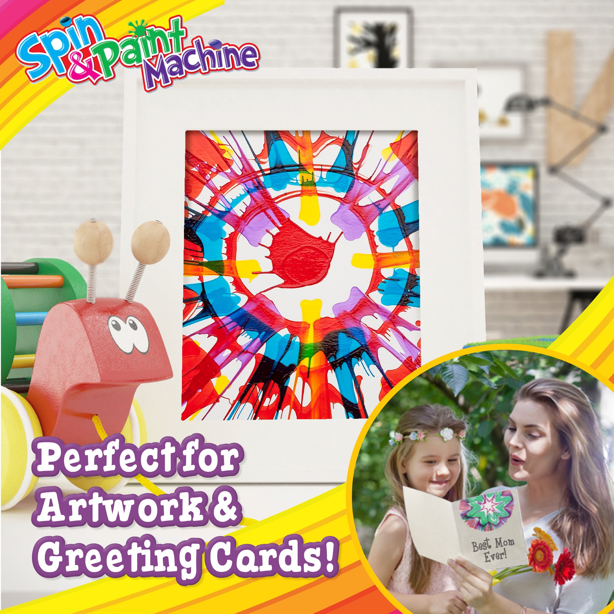 Foto 4 | Kit De Arte Creative Kids Spin & Paint Con Máquina De Arte Giratoria Para Niños, 6 Años O Más - Venta Internacional.