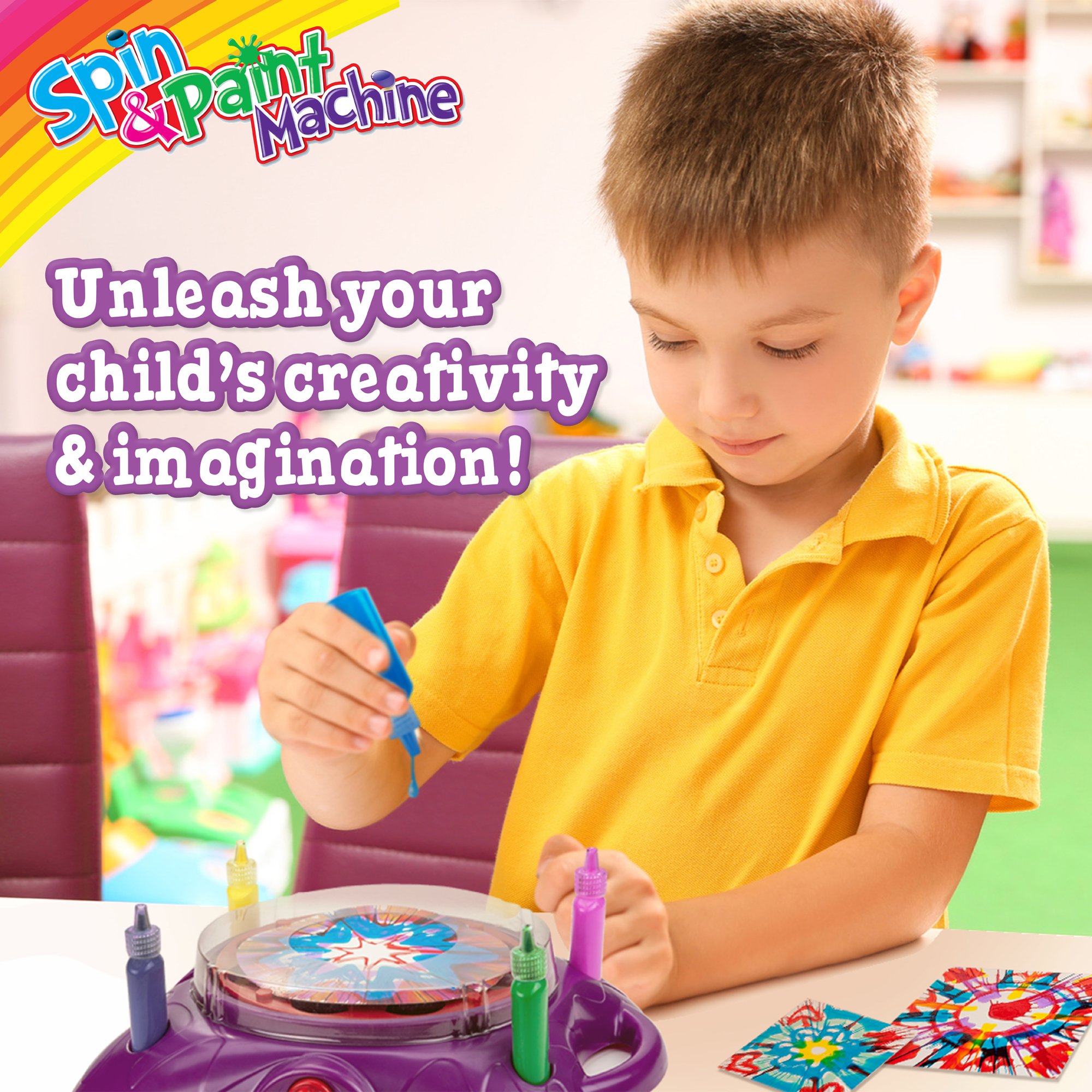 Foto 5 | Kit De Arte Creative Kids Spin & Paint Con Máquina De Arte Giratoria Para Niños, 6 Años O Más - Venta Internacional.