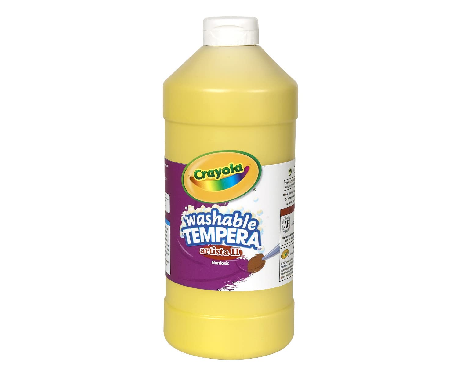 Foto 1 | Botella Compresible Crayola de Tempera Paint Lavable Amarillo 946 Ml - Venta Internacional