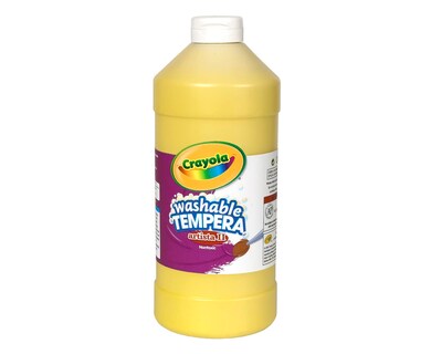 Foto 1 | Botella Compresible Crayola de Tempera Paint Lavable Amarillo 946 Ml - Venta Internacional