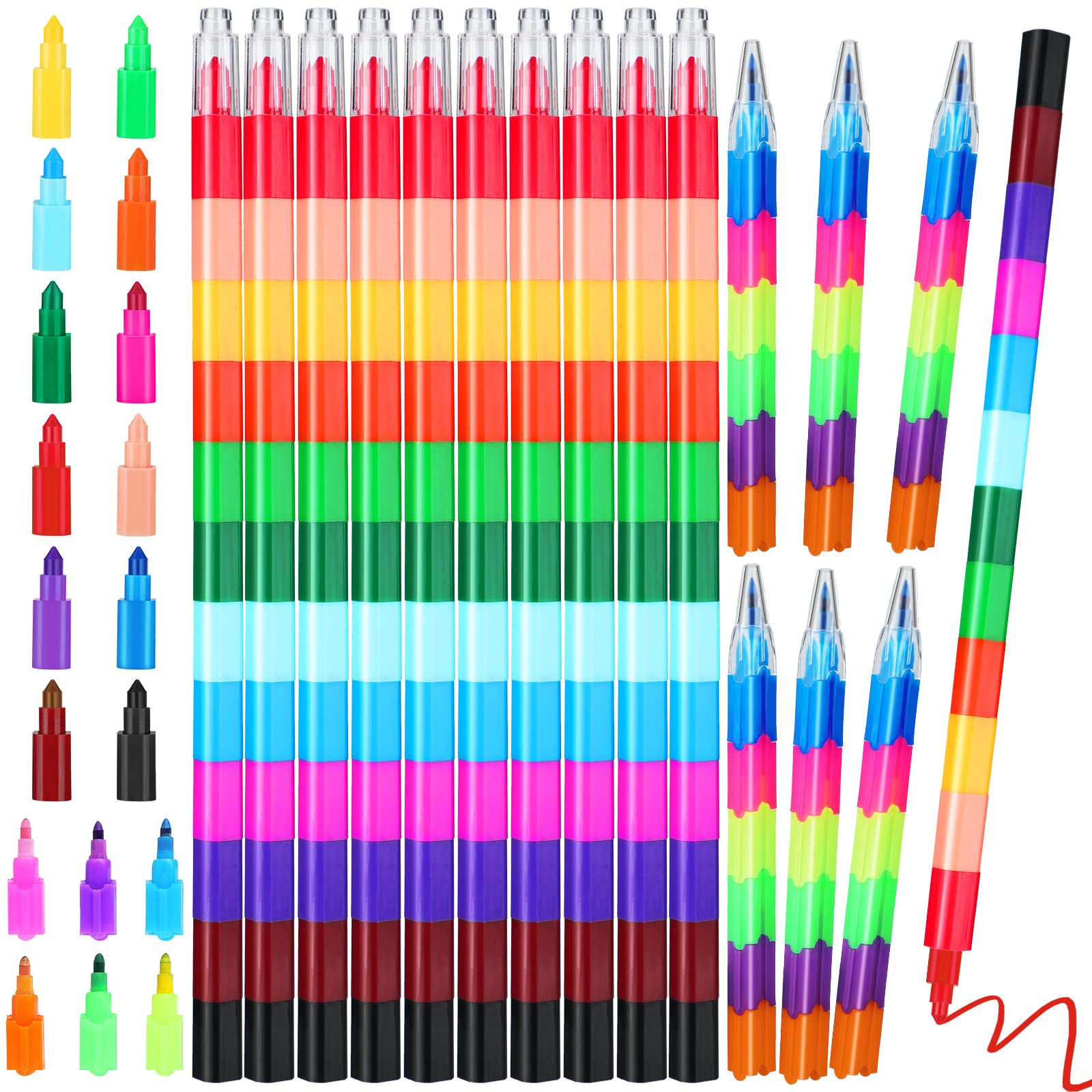 Foto 2 pulgar | Crayones Apilables Eersida, 42 Unidades, Para Construir, Coloridos, Regalo Para Niños - Venta Internacional.