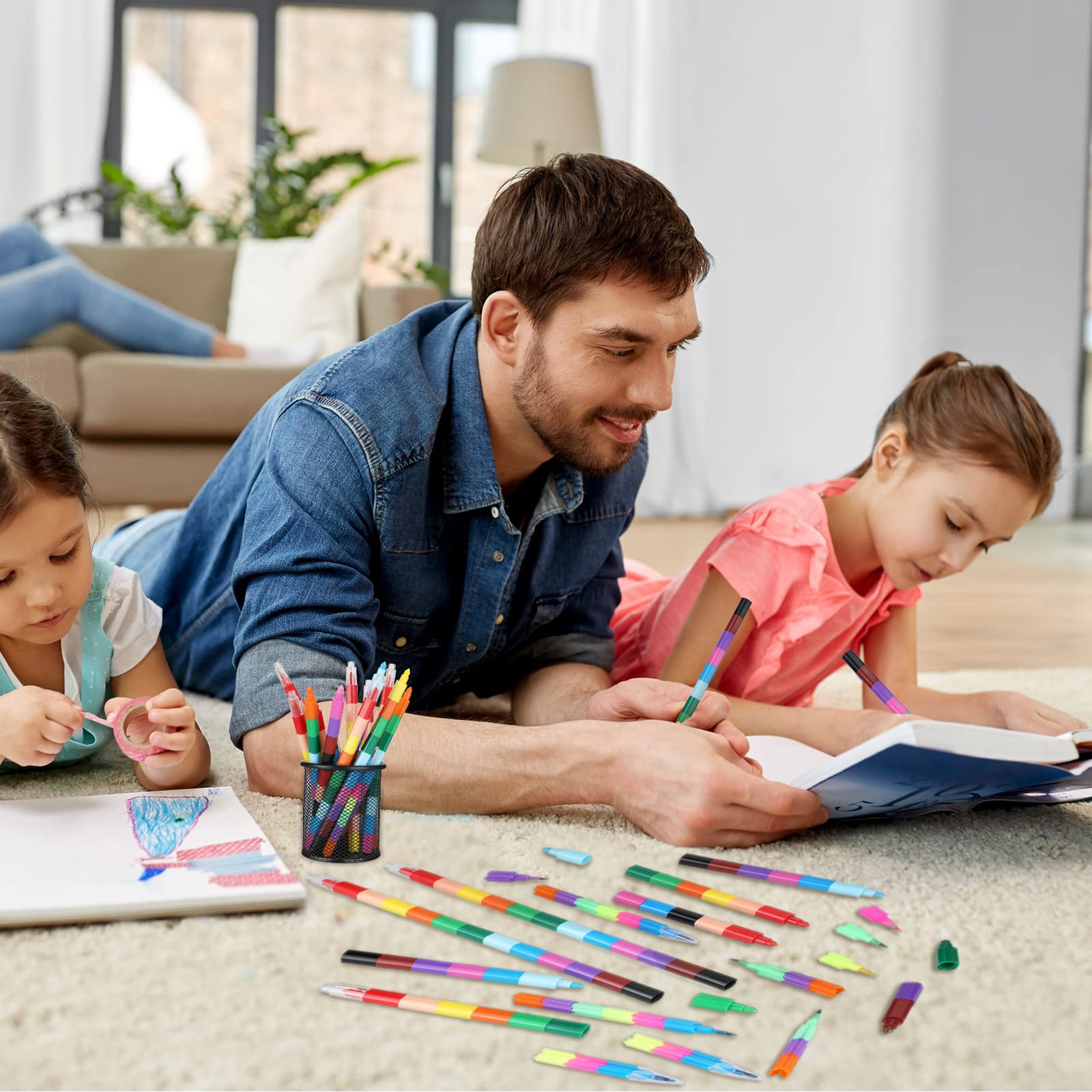 Foto 6 pulgar | Crayones Apilables Eersida, 42 Unidades, Para Construir, Coloridos, Regalo Para Niños - Venta Internacional.