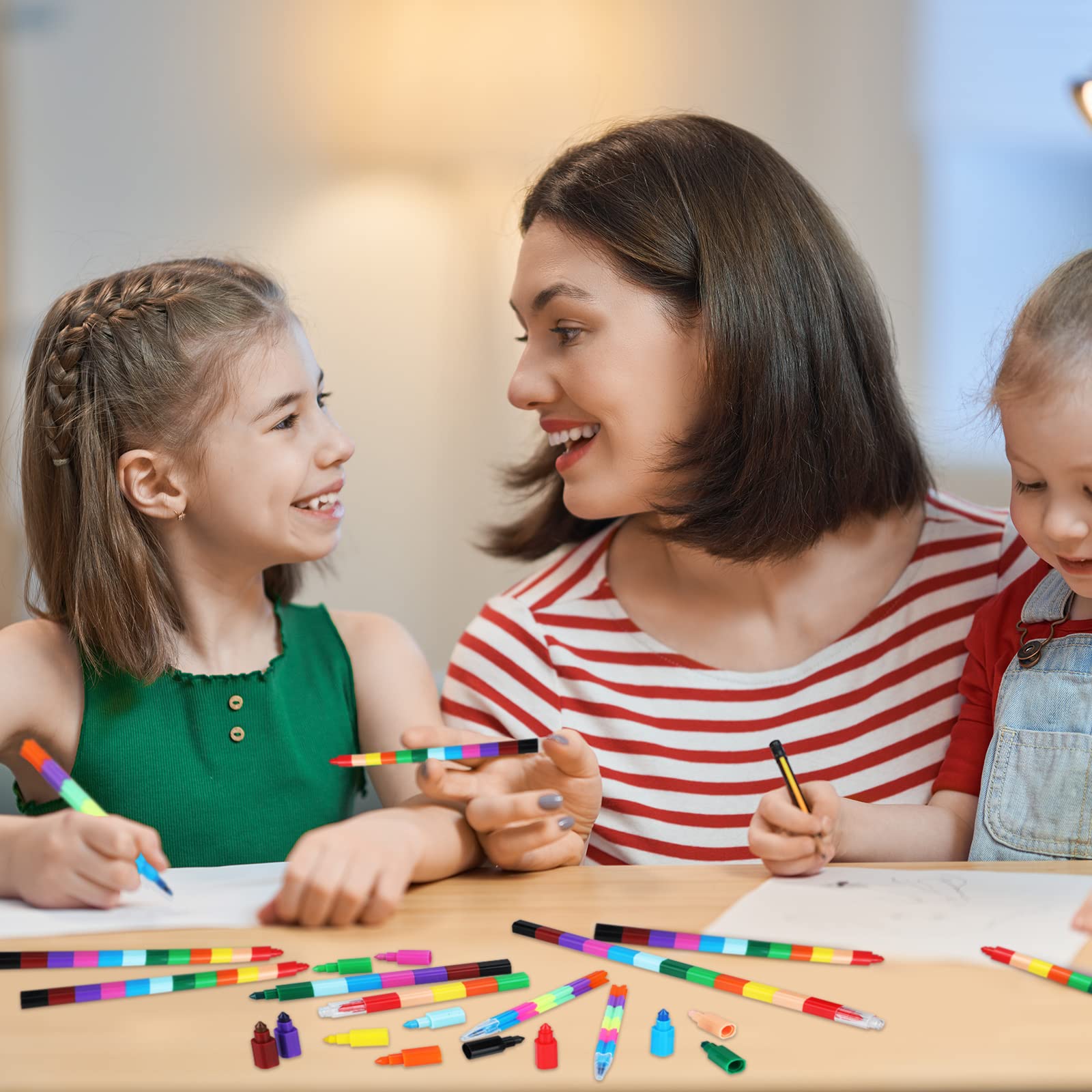 Foto 8 pulgar | Crayones Apilables Eersida, 42 Unidades, Para Construir, Coloridos, Regalo Para Niños - Venta Internacional.