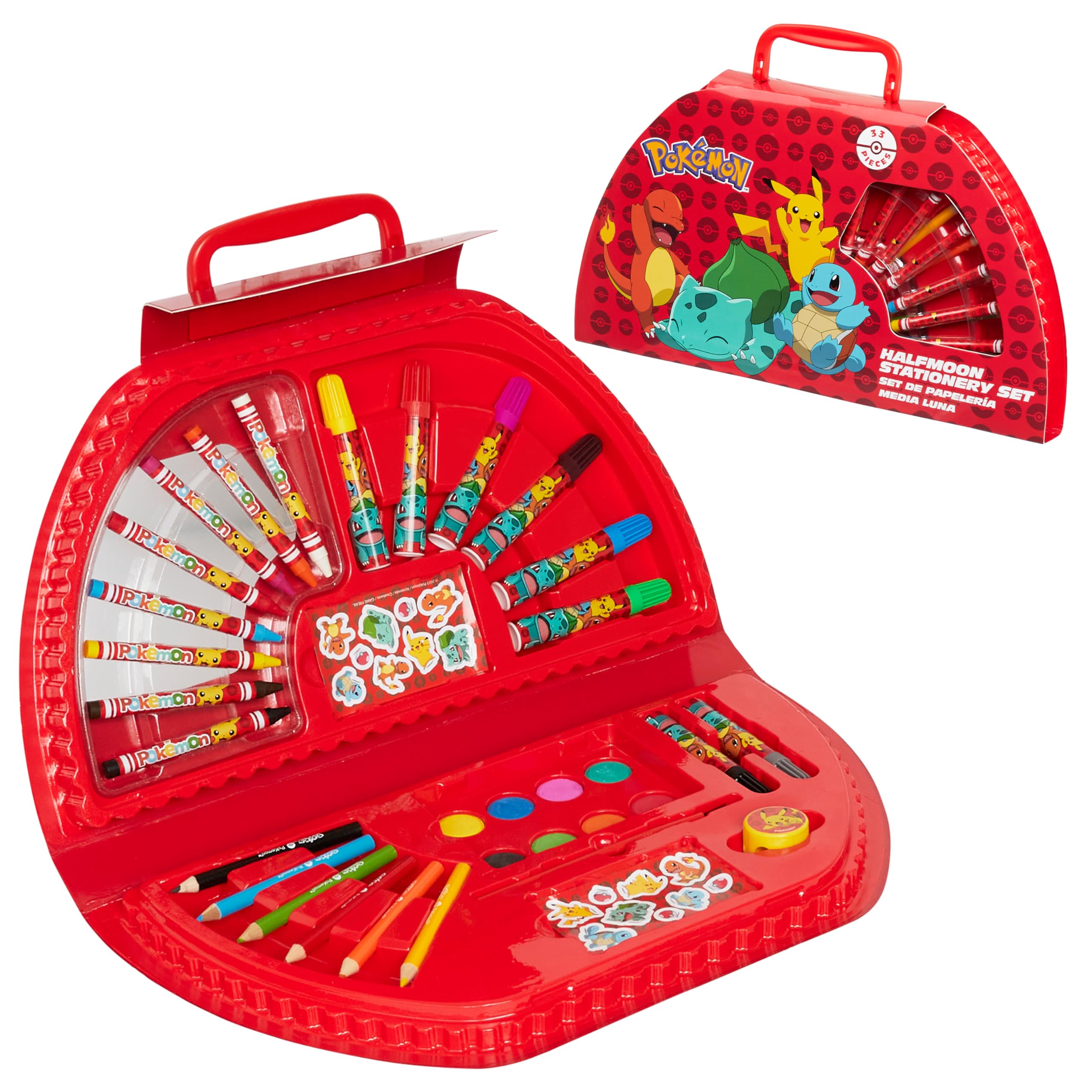 Set De Arte Para Acuarelas, Lápices De Colores, Lápices De Colores De Pokémon - Venta Internacional.
