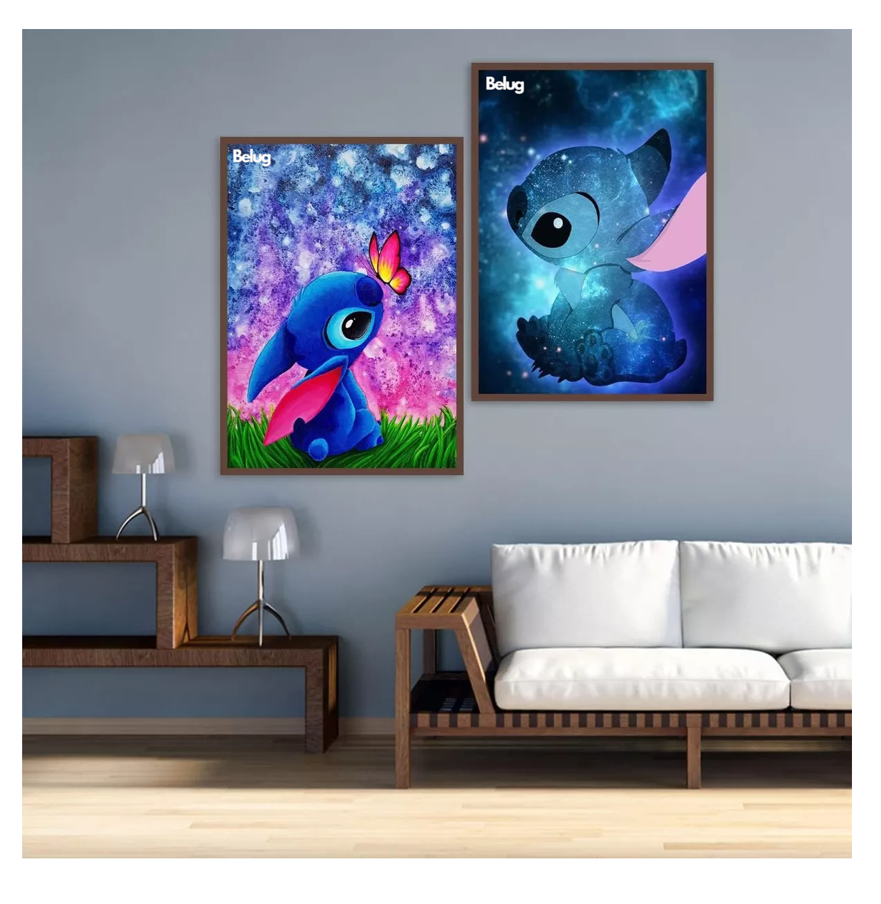 Foto 4 | Kits De Pintura Diamantes Para Stitch 5d Diy 40×30 Cm 3 Pzs Belug Colores