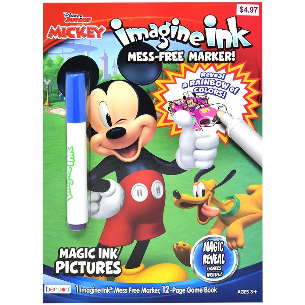 Libro De Actividades Bendon Disney Junior Mickey Con Tinta Imagine - Venta Internacional.
