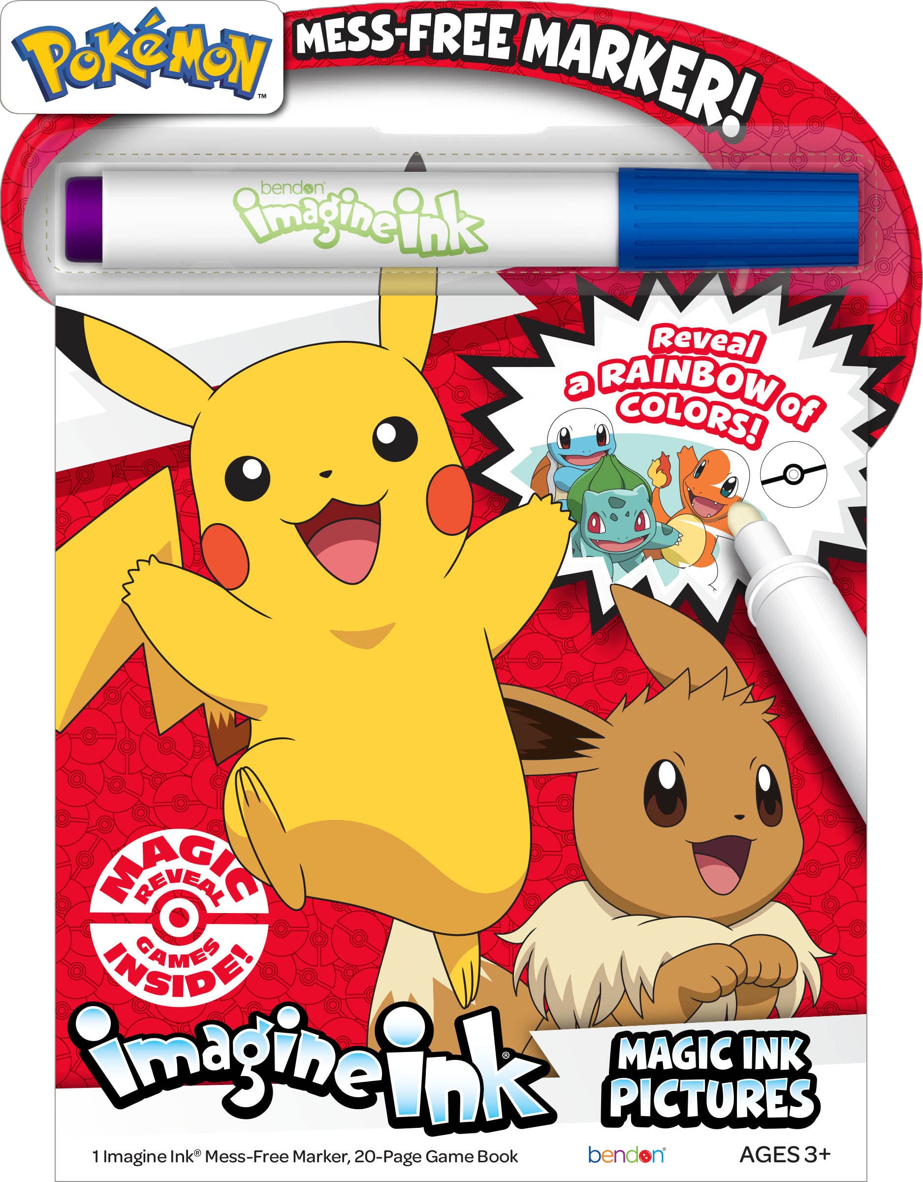 Foto 2 pulgar | Libro de Juegos Bendon Imagine Ink Pokemon  - Venta Internacional