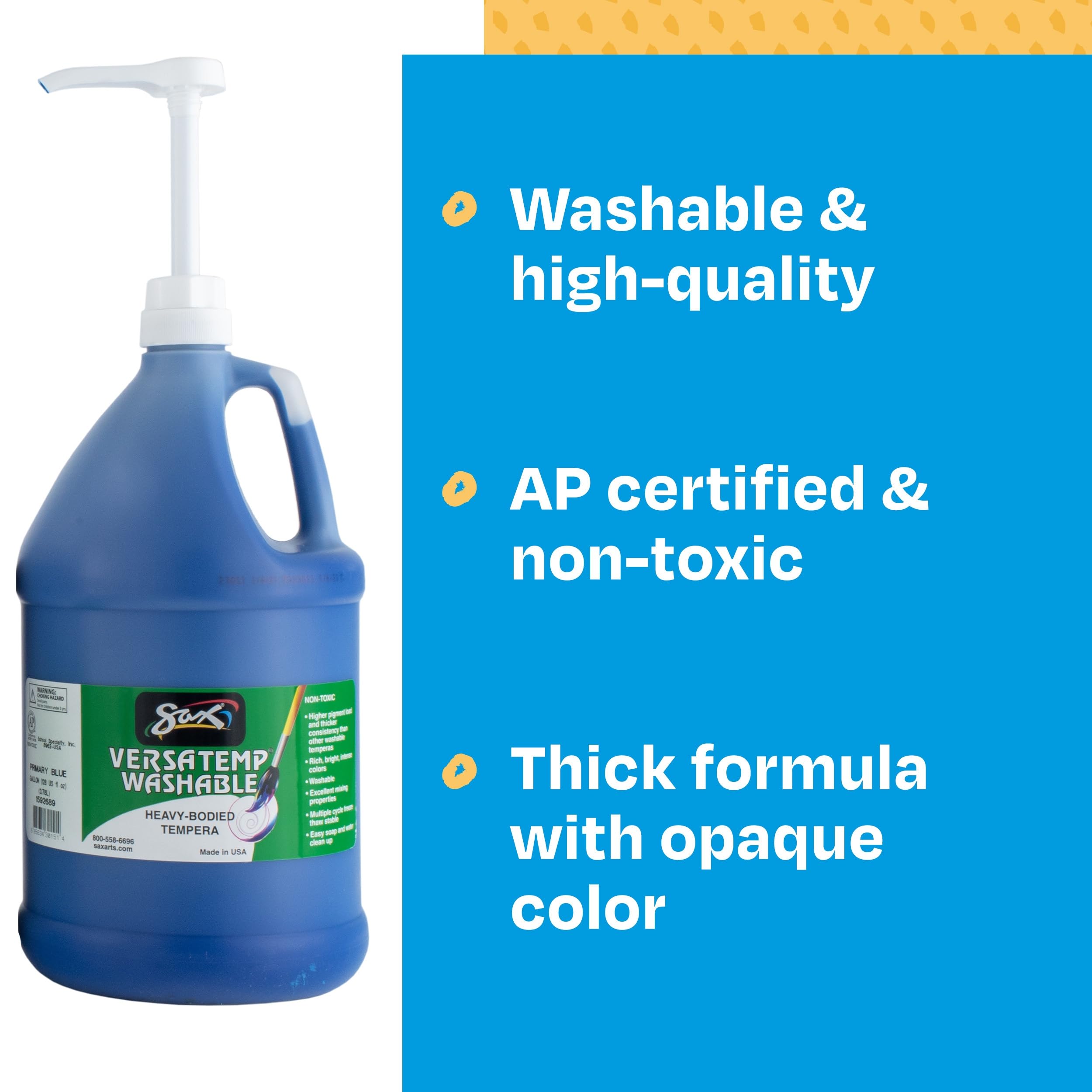 Foto 7 | Set De Pintura Sax Versatemp Tempera De 3,78 L, Lavable Con Bombas - Venta Internacional.