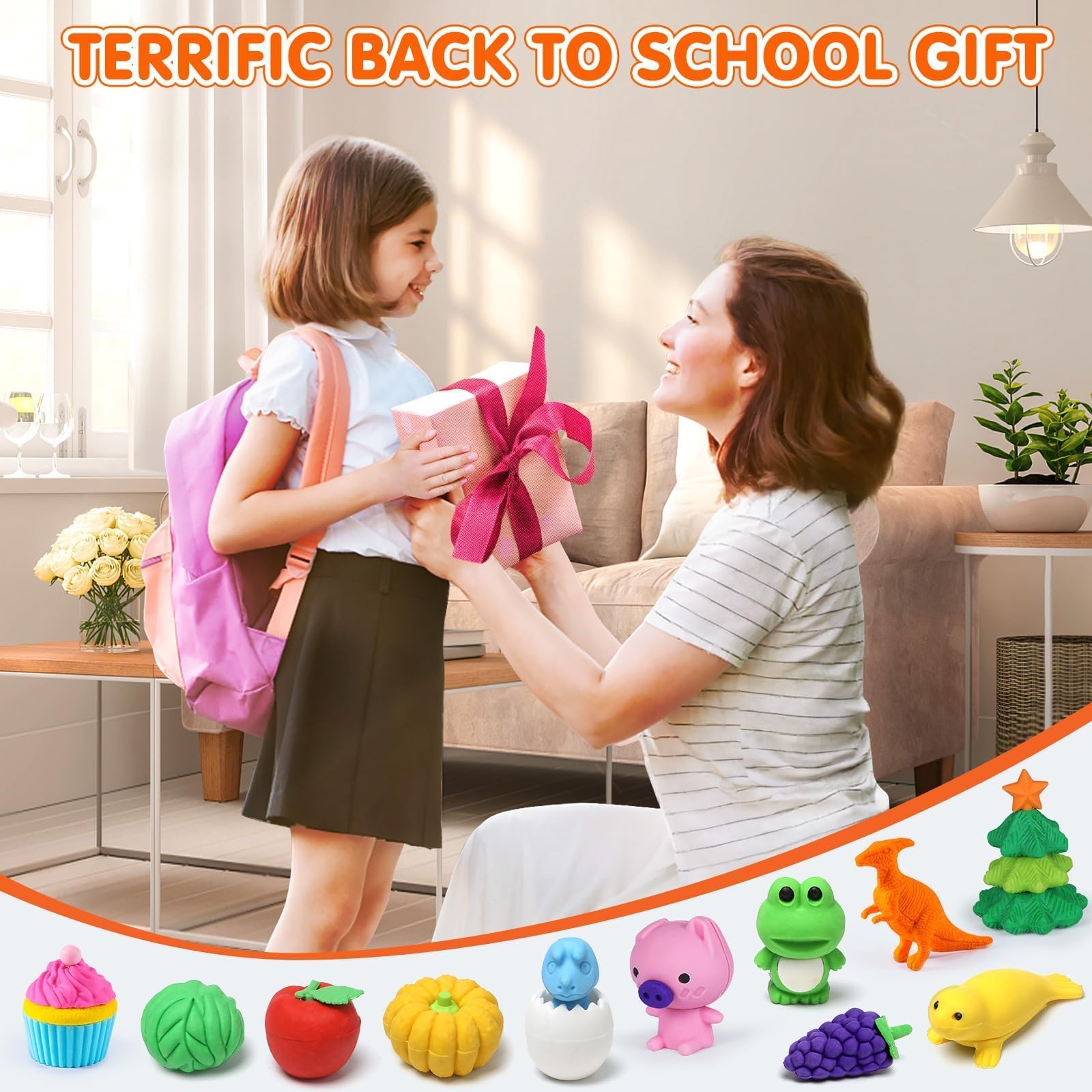 Foto 6 | Caja De Tesoros Con Forma De Rompecabezas 3d Animal Erasers Witalent, 40 Unidades - Venta Internacional.