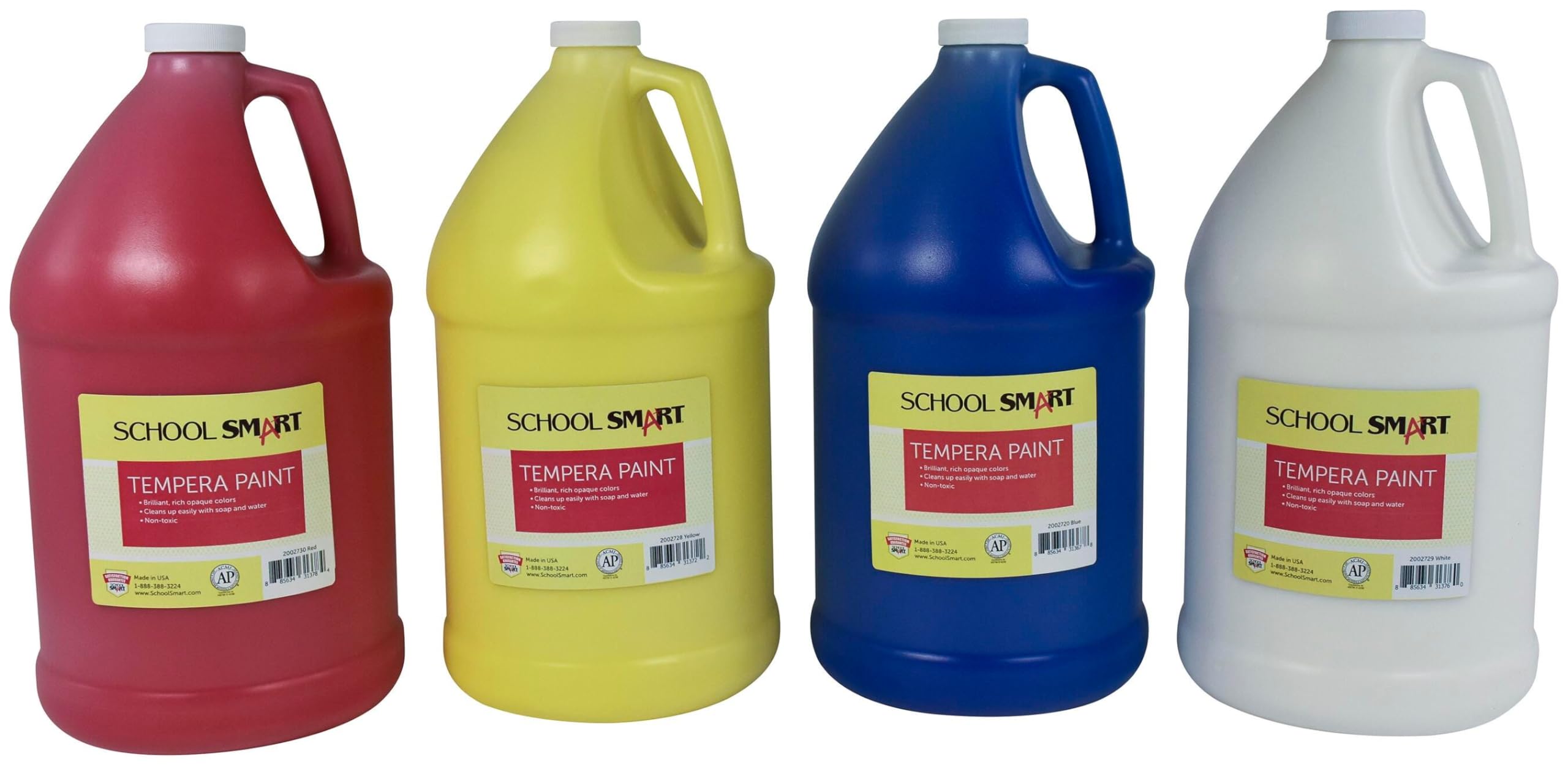 Foto 2 pulgar | Set De Pintura Al Temple School Smart, 4 Galones, Colores Surtidos - Venta Internacional.
