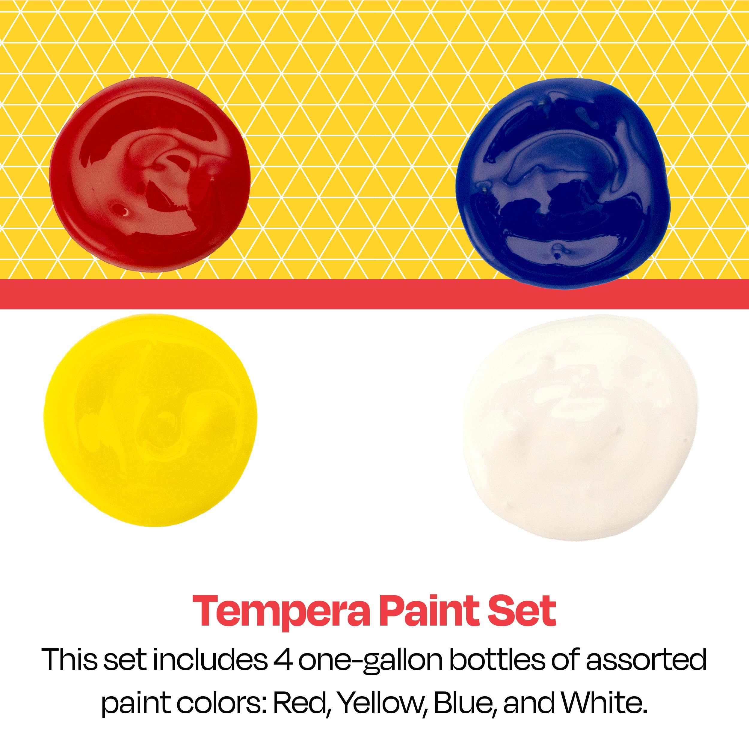 Foto 3 pulgar | Set De Pintura Al Temple School Smart, 4 Galones, Colores Surtidos - Venta Internacional.