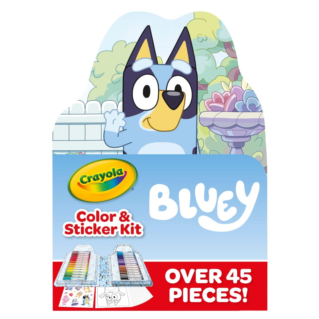Foto 1 | Kit De Arte Crayola Bluey Para Niños (45 Piezas), Páginas Y Pegatinas Para Libros De Colorear Bluey  - Venta Intern