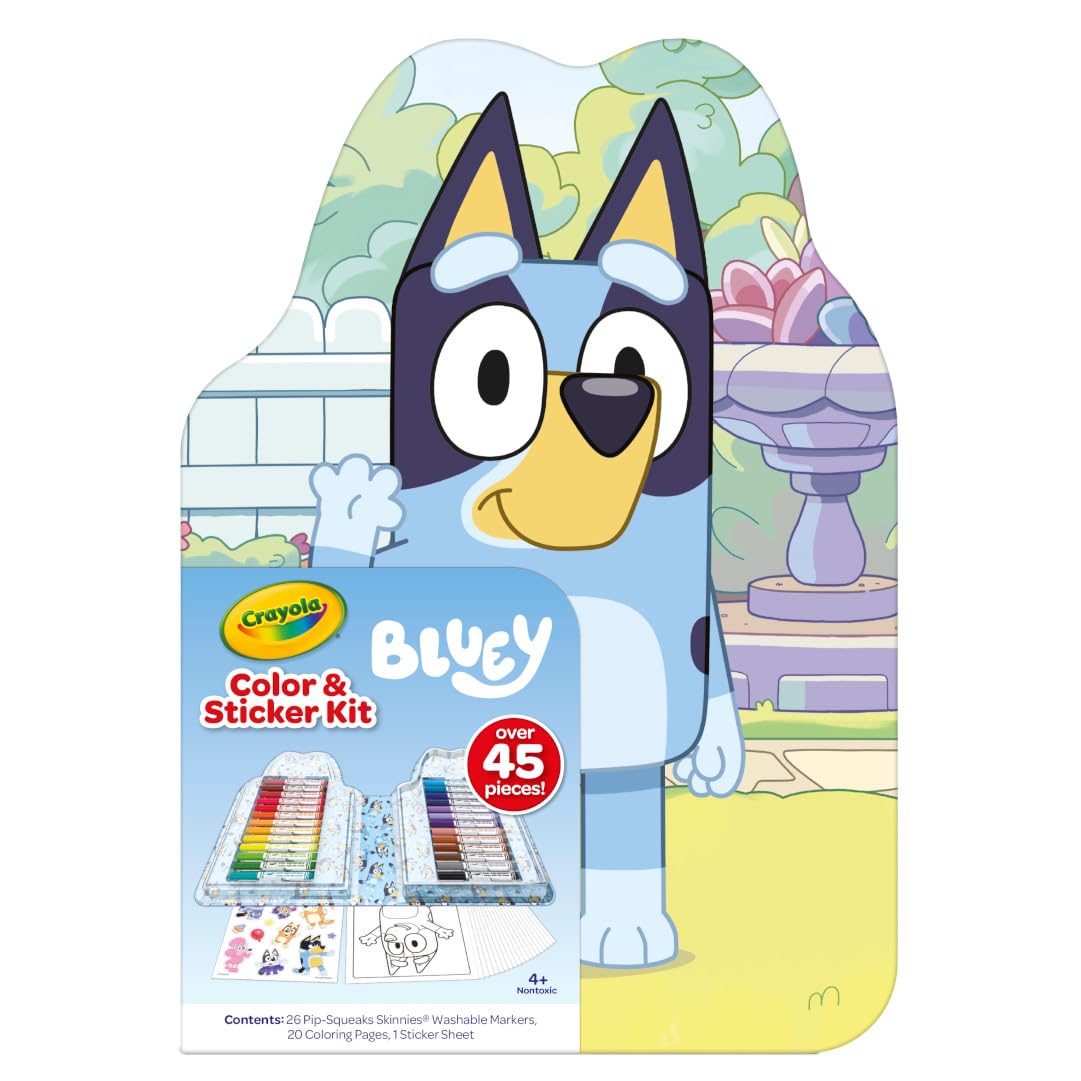 Foto 3 pulgar | Kit De Arte Crayola Bluey Para Niños (45 Piezas), Páginas Y Pegatinas Para Libros De Colorear Bluey  - Venta Intern