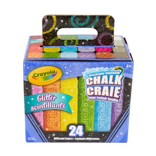 Foto 3 | Chalk Crayola Glitter, 24 Unidades, Lavable Y Seguro Para Niños - Venta Internacional.