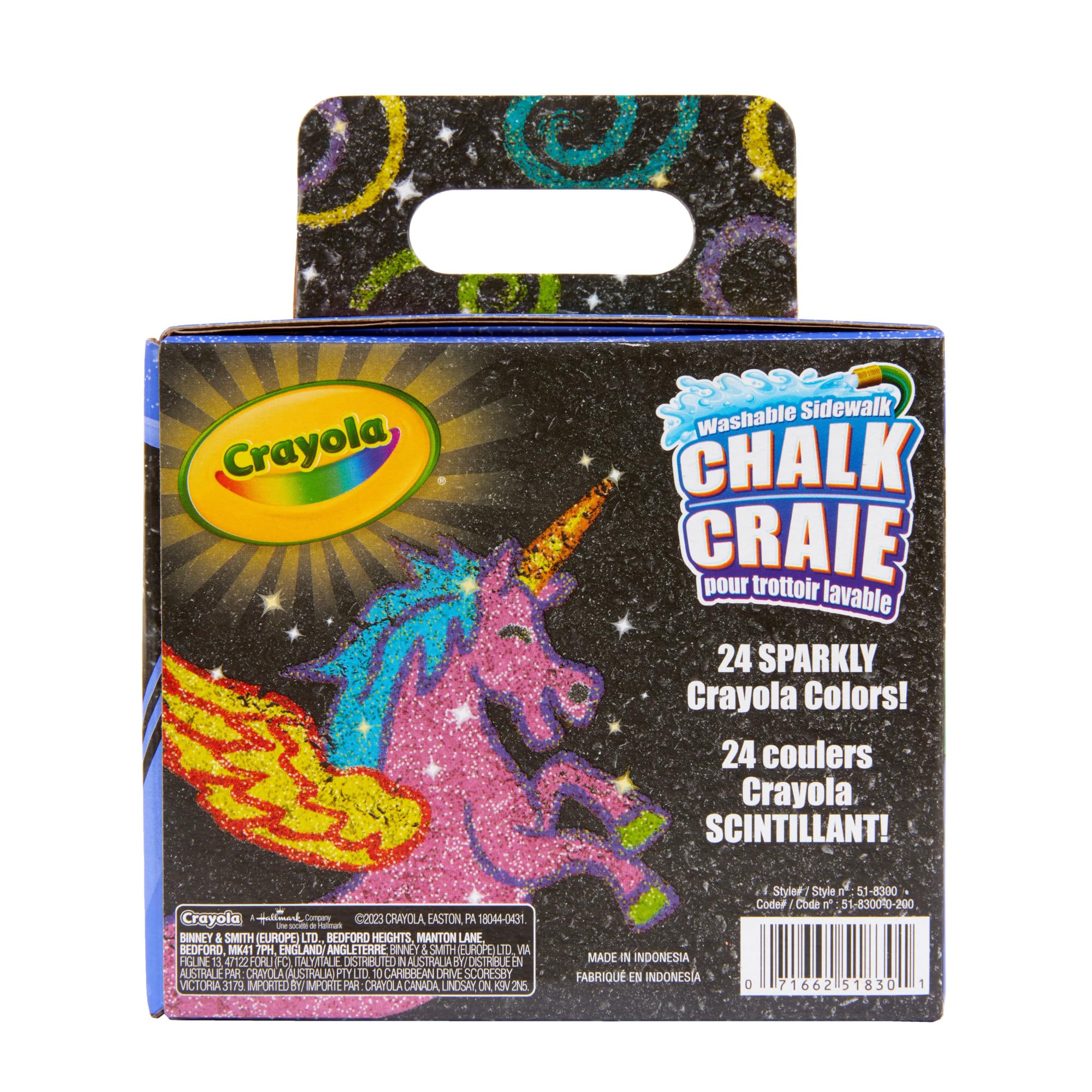 Foto 7 pulgar | Chalk Crayola Glitter, 24 Unidades, Lavable Y Seguro Para Niños - Venta Internacional.