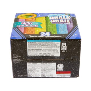 Foto 7 | Chalk Crayola Glitter, 24 Unidades, Lavable Y Seguro Para Niños - Venta Internacional.