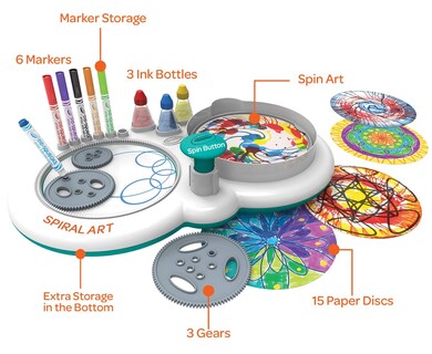 Foto 2 | Estación De Arte Crayola Spin & Spiral - Venta Internacional.