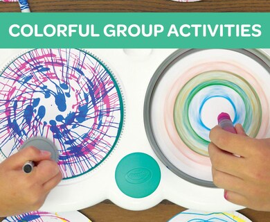 Foto 3 | Estación De Arte Crayola Spin & Spiral - Venta Internacional.
