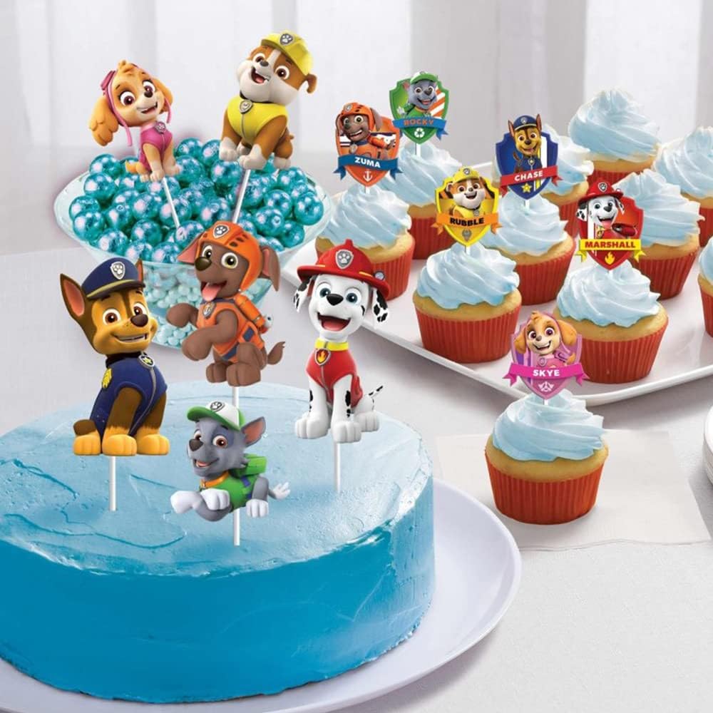 Foto 2 pulgar | Kit De Decoración De Postres Amscan Paw Patrol Adventures, 12 Unidades - Venta Internacional.