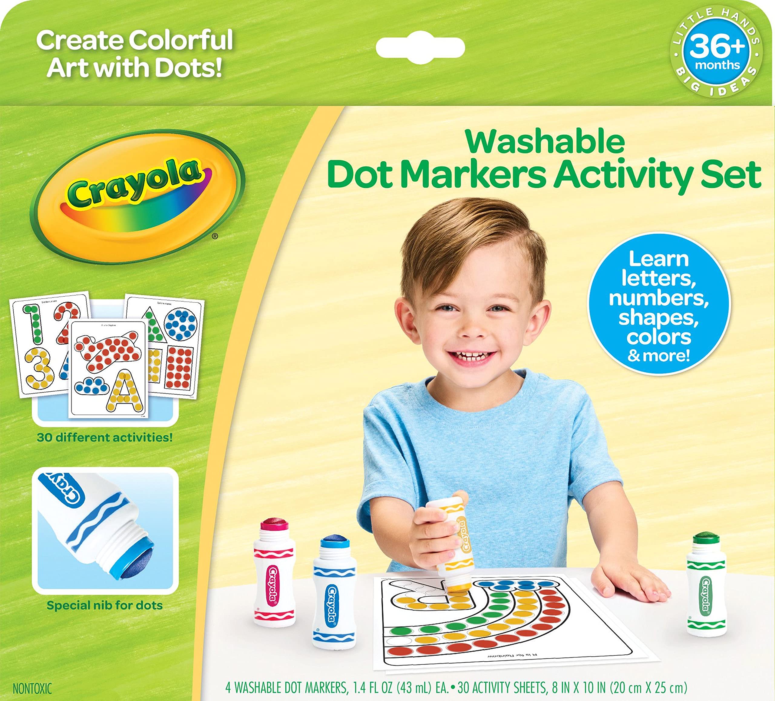Foto 2 pulgar | Set De Rotuladores Crayola Lavables Con 30 Páginas Y 4 Rotuladores - Venta Internacional.