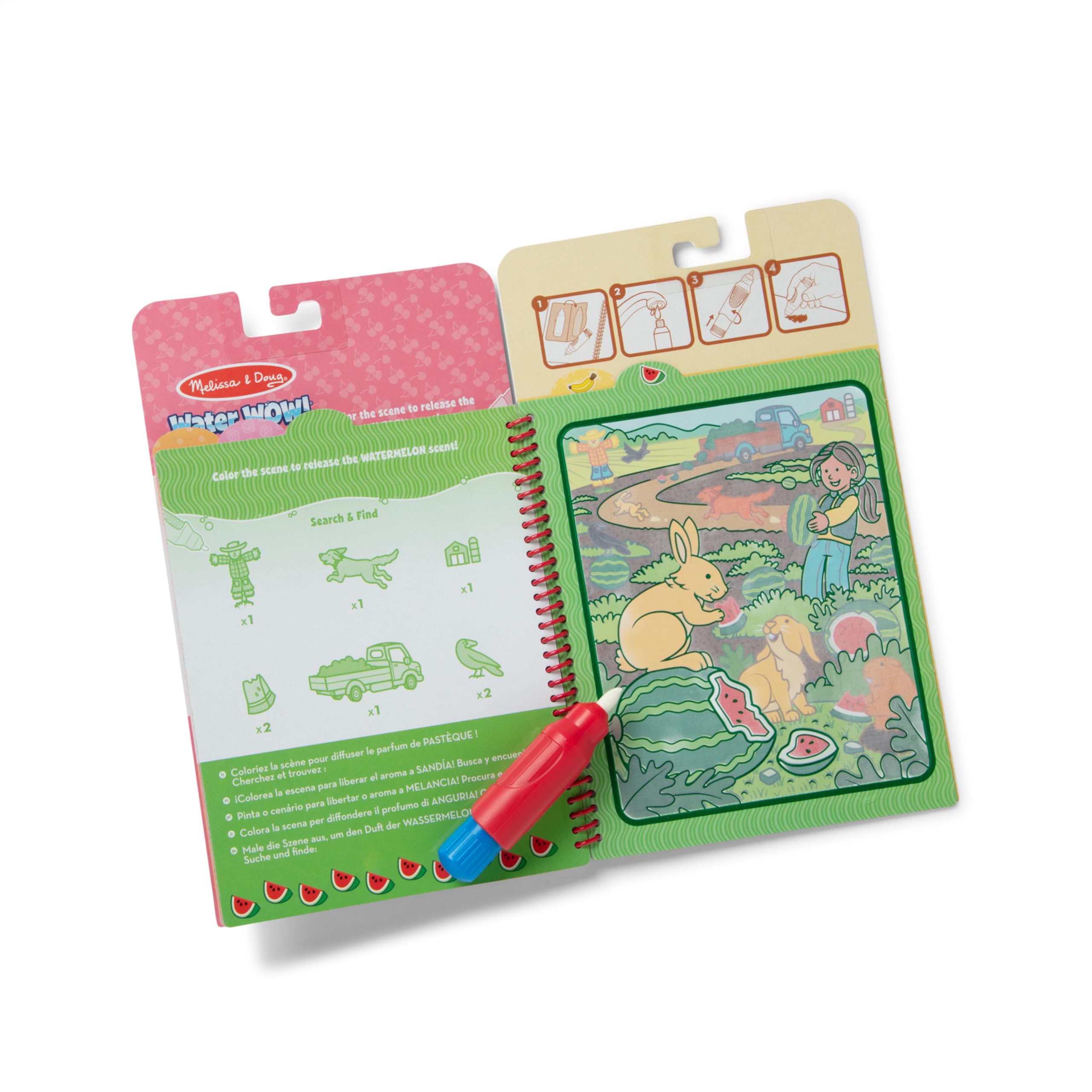 Foto 5 pulgar | Bloc De Actividades Para Colorear Melissa & Doug Scented Water Wow! - Venta Internacional.
