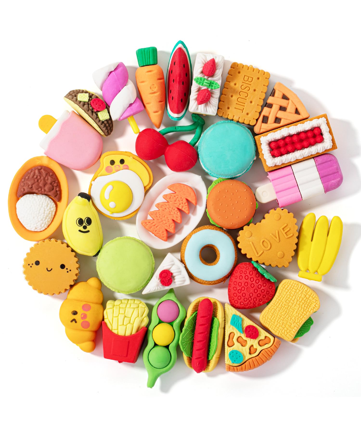Foto 1 | Food Erasers Mr. Pen, 30 Gomas De Borrar Desmontables Para Niños - Venta Internacional.