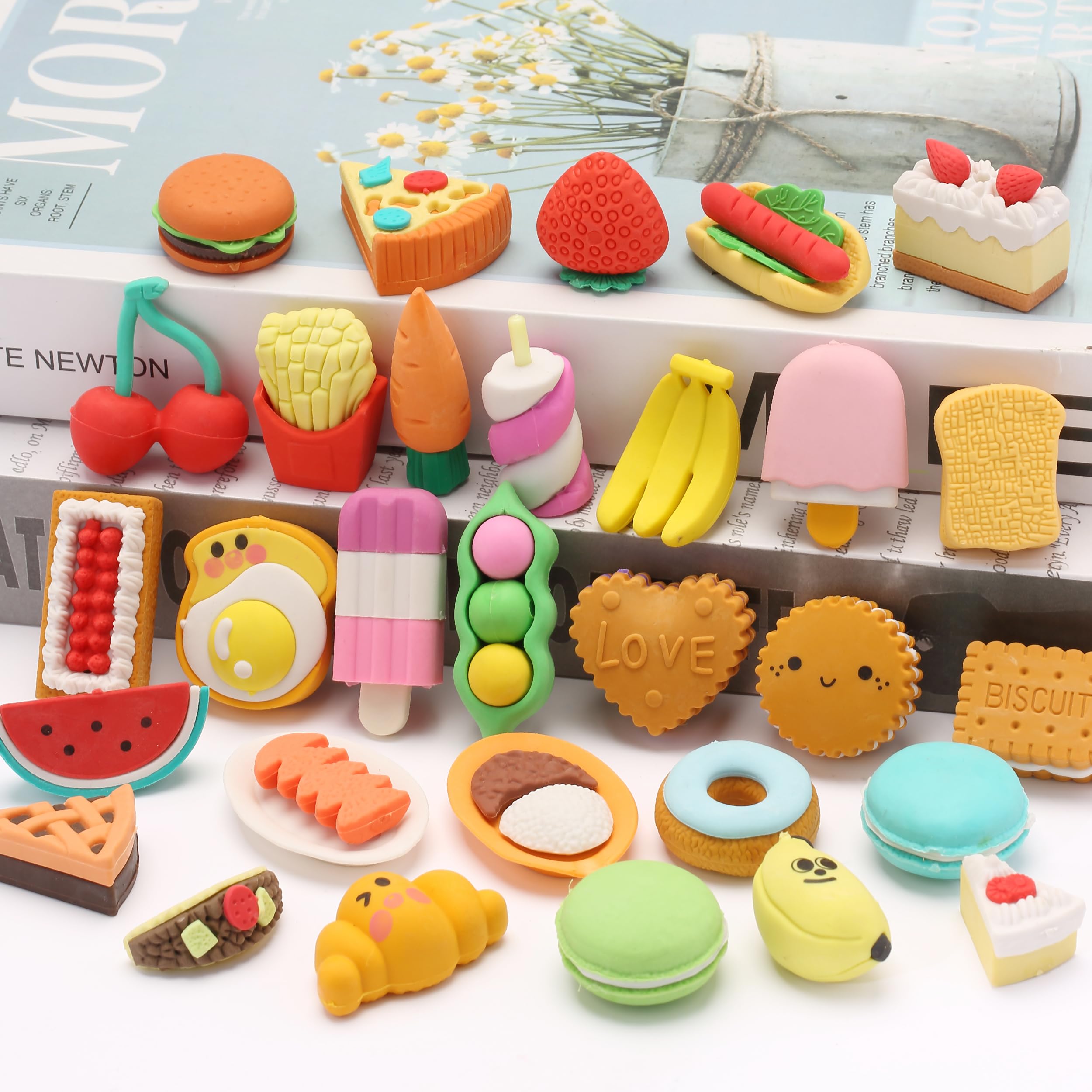 Foto 7 | Food Erasers Mr. Pen, 30 Gomas De Borrar Desmontables Para Niños - Venta Internacional.