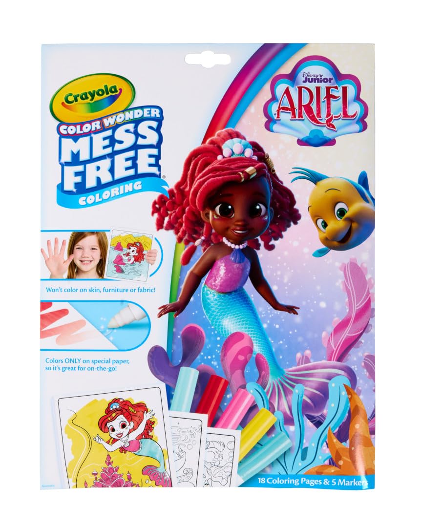 Foto 1 | Set Para Colorear Crayola Color Wonder Disney Junior Ariel 3+ Years - Venta Internacional.