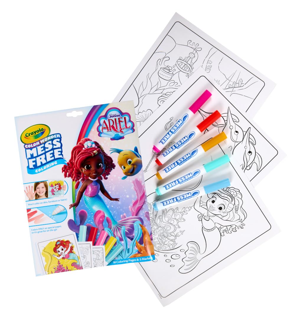 Foto 2 | Set Para Colorear Crayola Color Wonder Disney Junior Ariel 3+ Years - Venta Internacional.