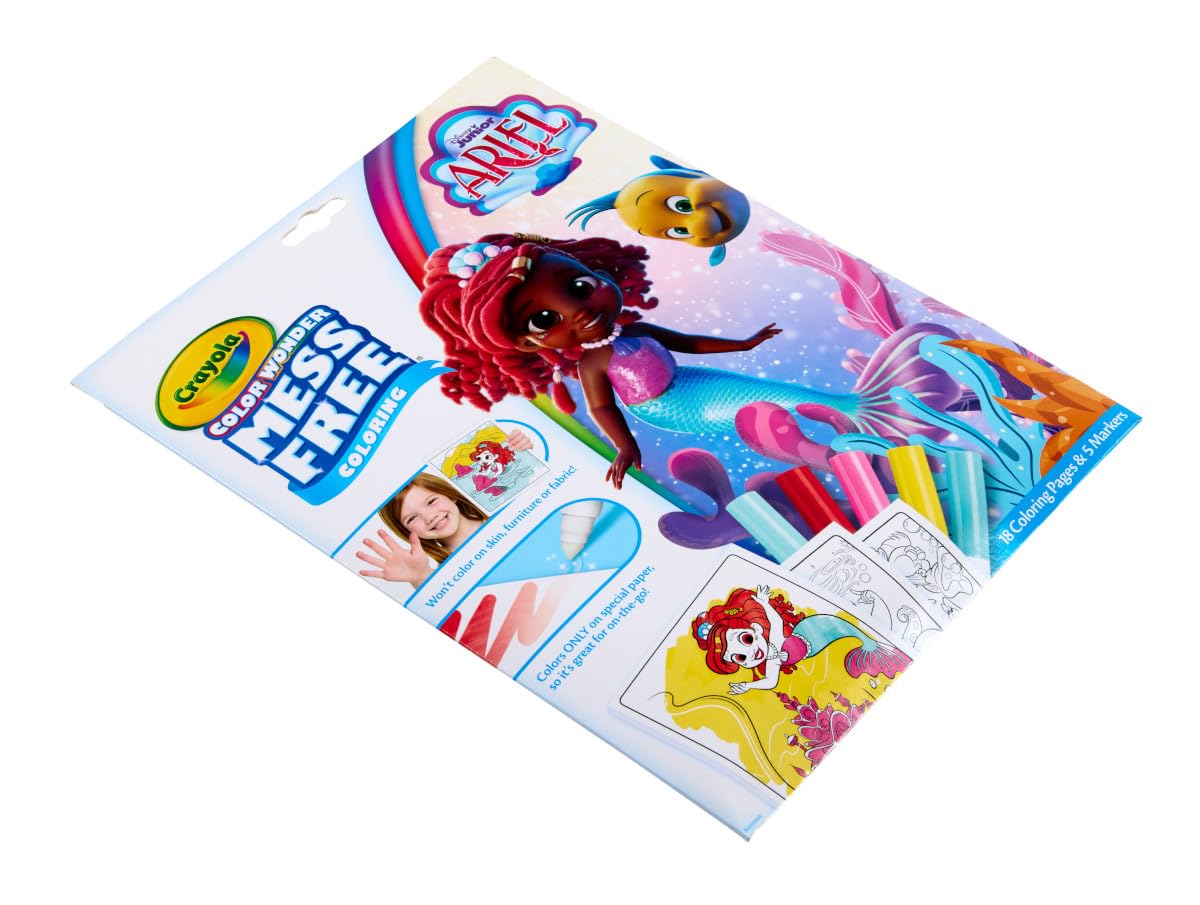 Foto 5 pulgar | Set Para Colorear Crayola Color Wonder Disney Junior Ariel 3+ Years - Venta Internacional.