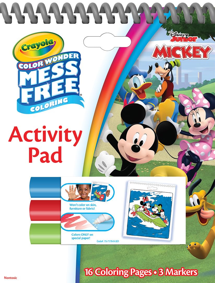 Foto 5 pulgar | Libretas Y Marcadores De Actividad Crayola Disney Color Wonder, Paquete De 3 - Venta Internacional.