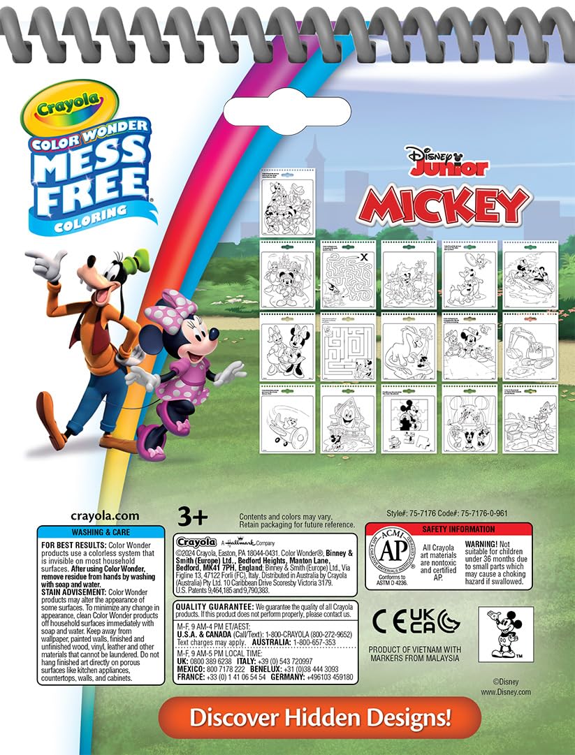 Foto 6 pulgar | Libretas Y Marcadores De Actividad Crayola Disney Color Wonder, Paquete De 3 - Venta Internacional.