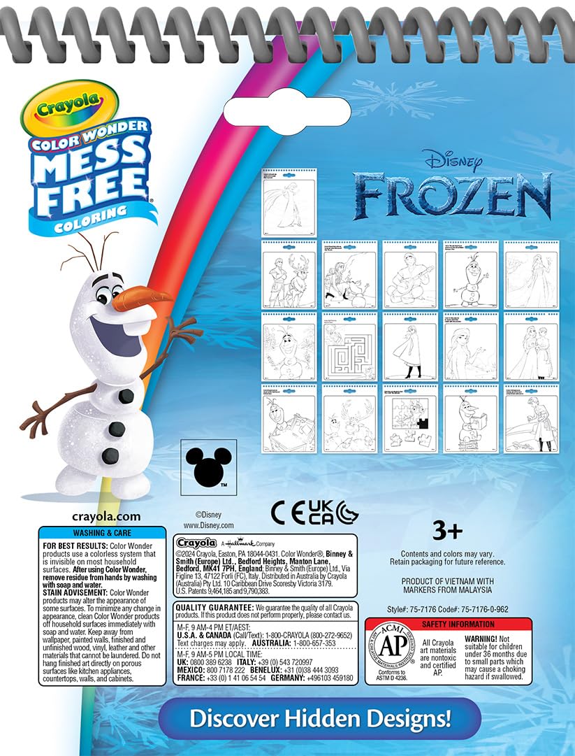Foto 8 pulgar | Libretas Y Marcadores De Actividad Crayola Disney Color Wonder, Paquete De 3 - Venta Internacional.