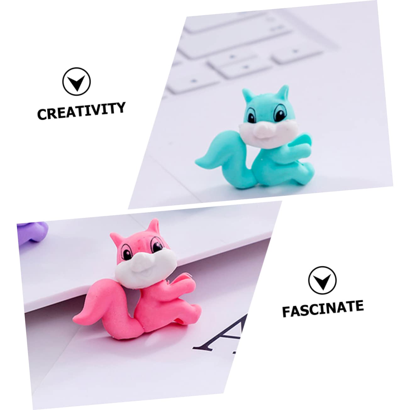 Foto 8 pulgar | Set De Gomas De Borrar Con Forma De Ardilla Para El Aula De Niños, 36 Piezas - Venta Internacional.