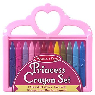 Foto 1 | Set De Crayones Melissa & Doug Princess De 12 Colores Con Funda De Transporte - Venta Internacional.
