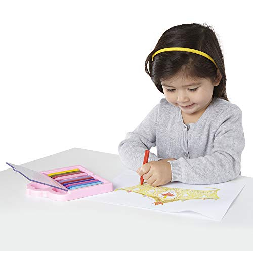 Foto 3 pulgar | Set De Crayones Melissa & Doug Princess De 12 Colores Con Funda De Transporte - Venta Internacional.