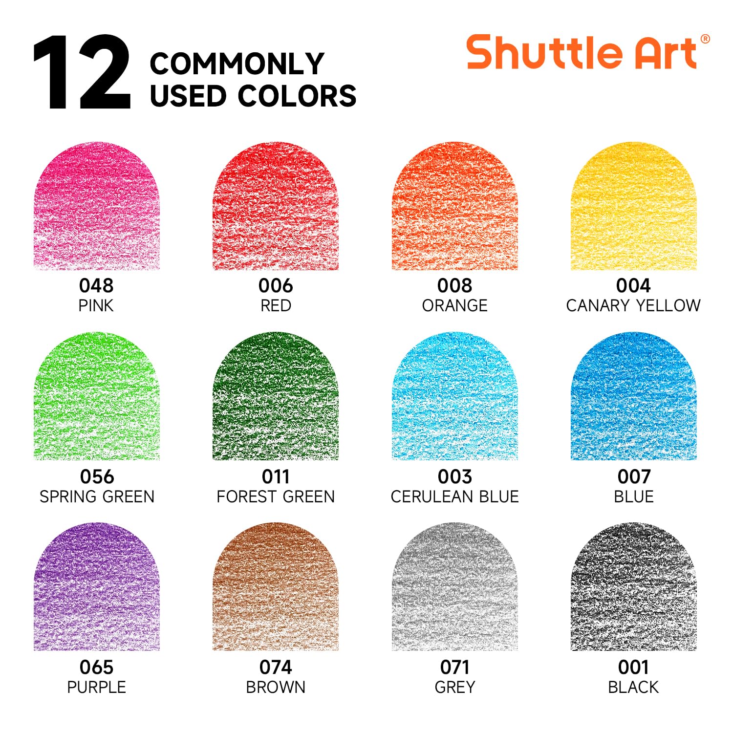 Foto 4 pulgar | Lápices De Colores Shuttle Art 504 Bulk, 12 Colores Vibrantes, 42 Unidades - Venta Internacional.