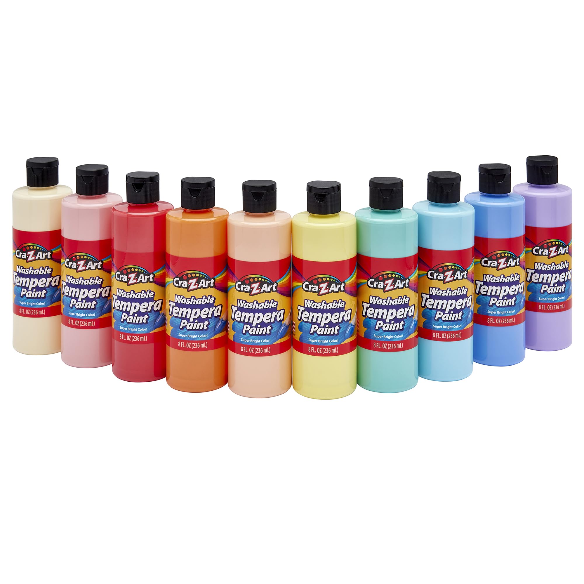 Foto 1 | Set De Pintura Al Temple Cra-z-art Pastels, Lavable, 240 Ml, 10 Unidades, Para Niños - Venta Internacional.