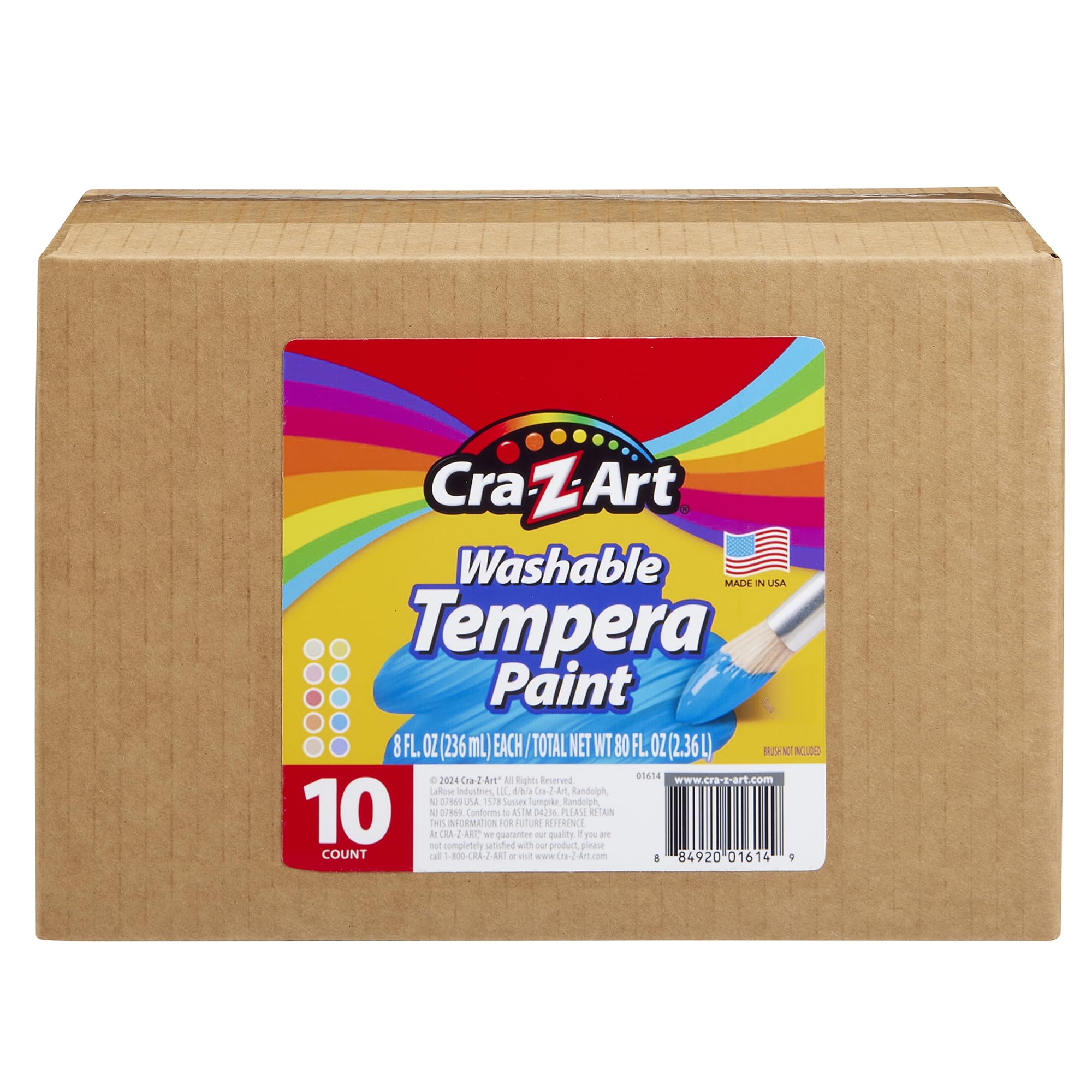Foto 4 | Set De Pintura Al Temple Cra-z-art Pastels, Lavable, 240 Ml, 10 Unidades, Para Niños - Venta Internacional.