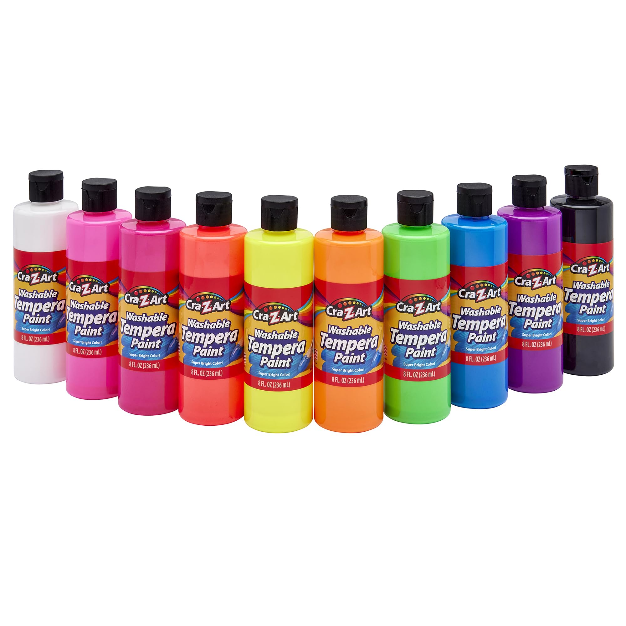 Foto 2 pulgar | Set De Pintura Al Temple Cra-z-art Pop! Neon, Lavable, 240 Ml, 10 Unidades - Venta Internacional.