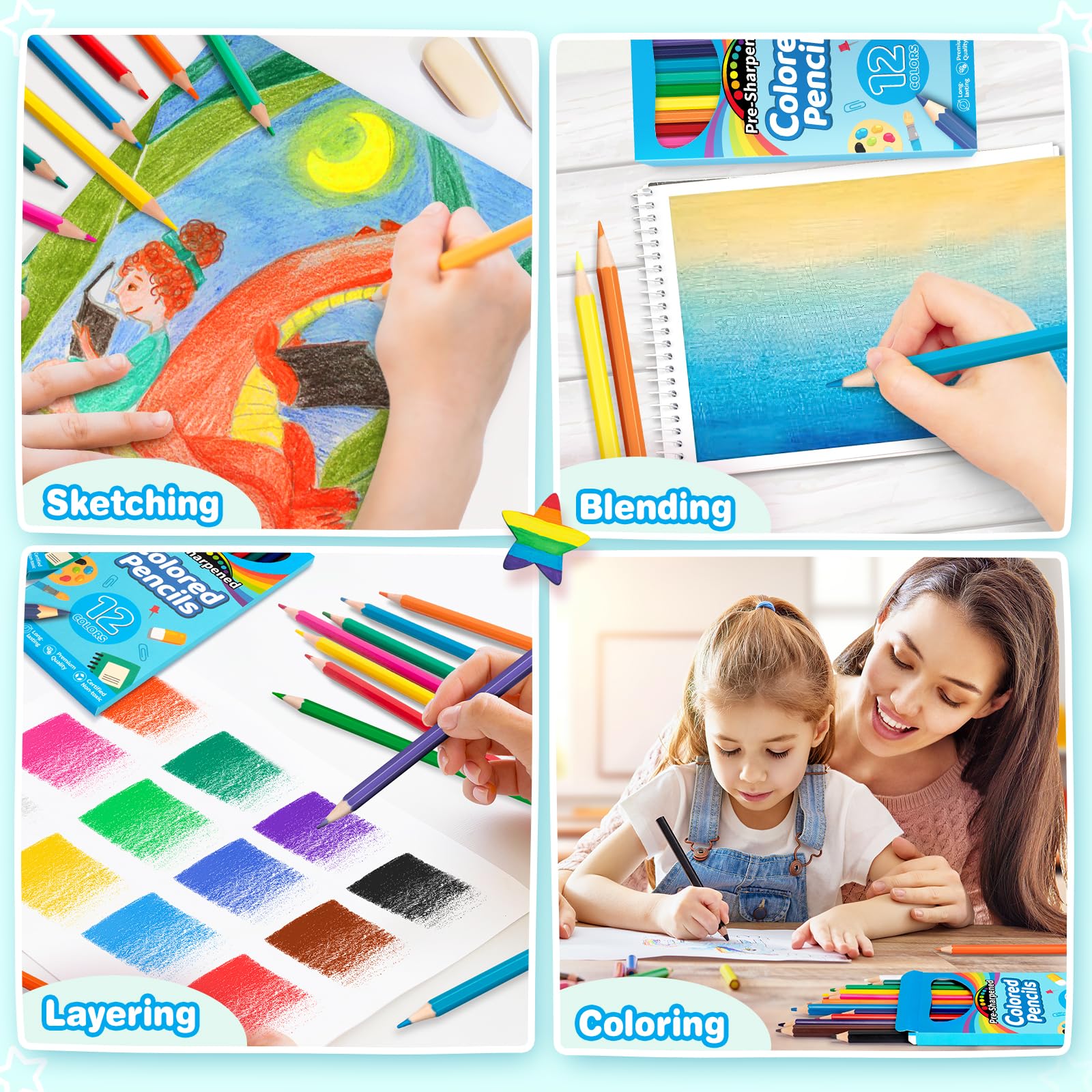 Foto 5 pulgar | Lápices De Colores V-opitos, 168 Unidades, Para Niños, Paquete De 14 Unidades A Granel - Venta Internacional.