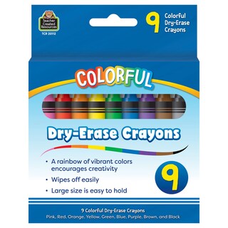 Foto 1 | Crayones De Borrado En Seco, Recursos Creados Por El Profesor, Coloridos, 9 Unidades - Venta Internacional.