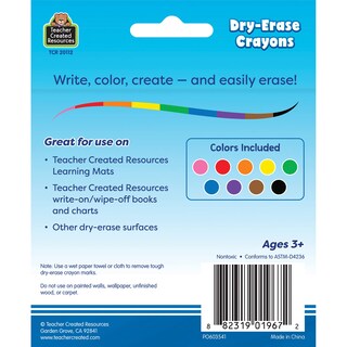 Foto 4 | Crayones De Borrado En Seco, Recursos Creados Por El Profesor, Coloridos, 9 Unidades - Venta Internacional.