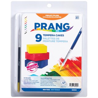 Foto 1 | Set De Témpera Para Tartas Prang, 9 Colores Surtidos Con Brocha, Para Niños - Venta Internacional.