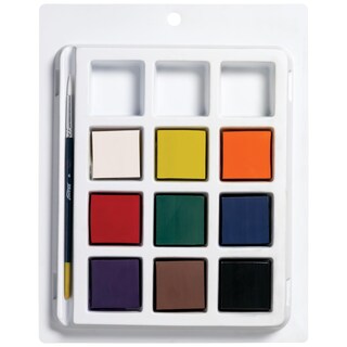 Foto 3 | Set De Témpera Para Tartas Prang, 9 Colores Surtidos Con Brocha, Para Niños - Venta Internacional.