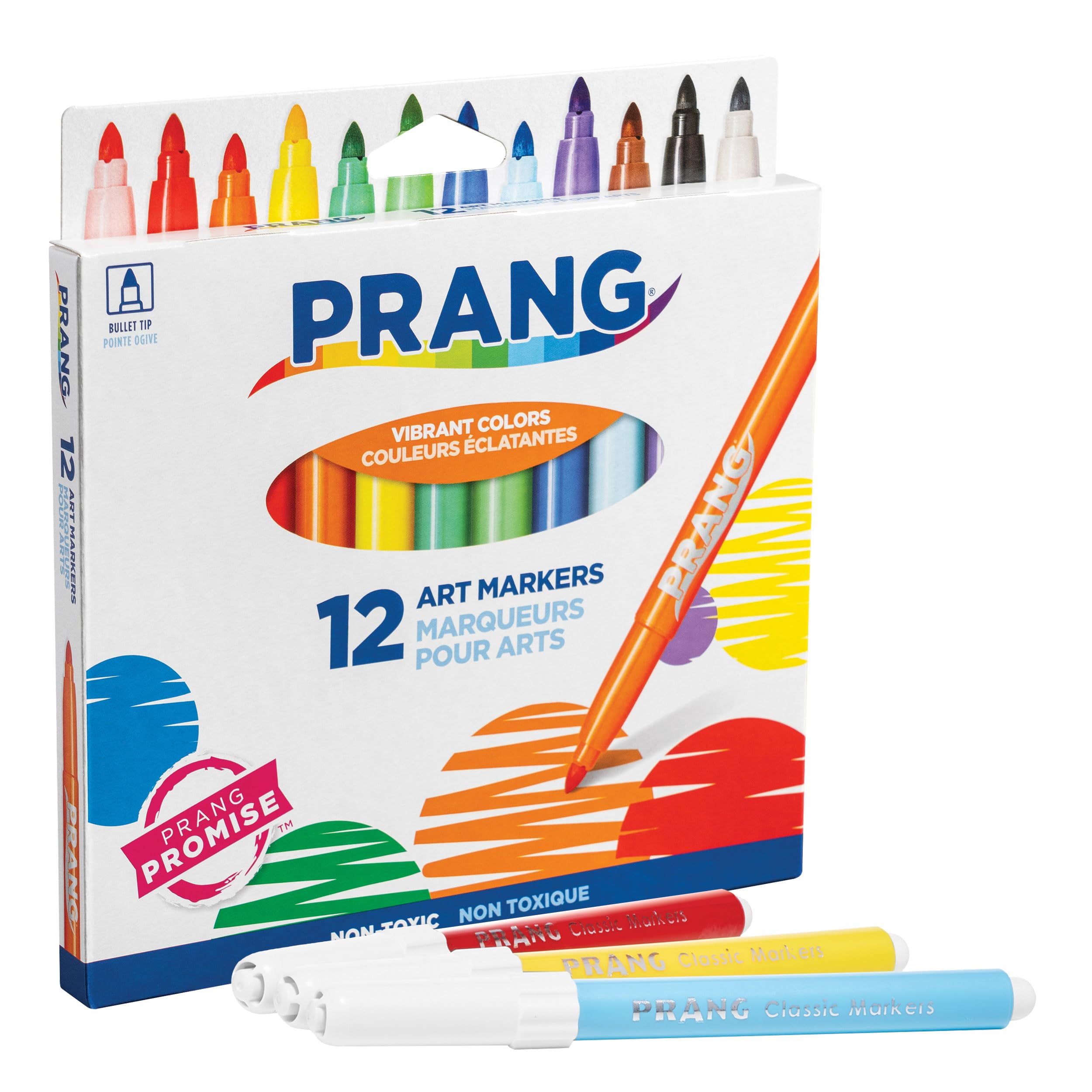 Foto 4 | Rotuladores Prang Classic Art Con Punta Redonda, Varios Colores, 12 Unidades - Venta Internacional.