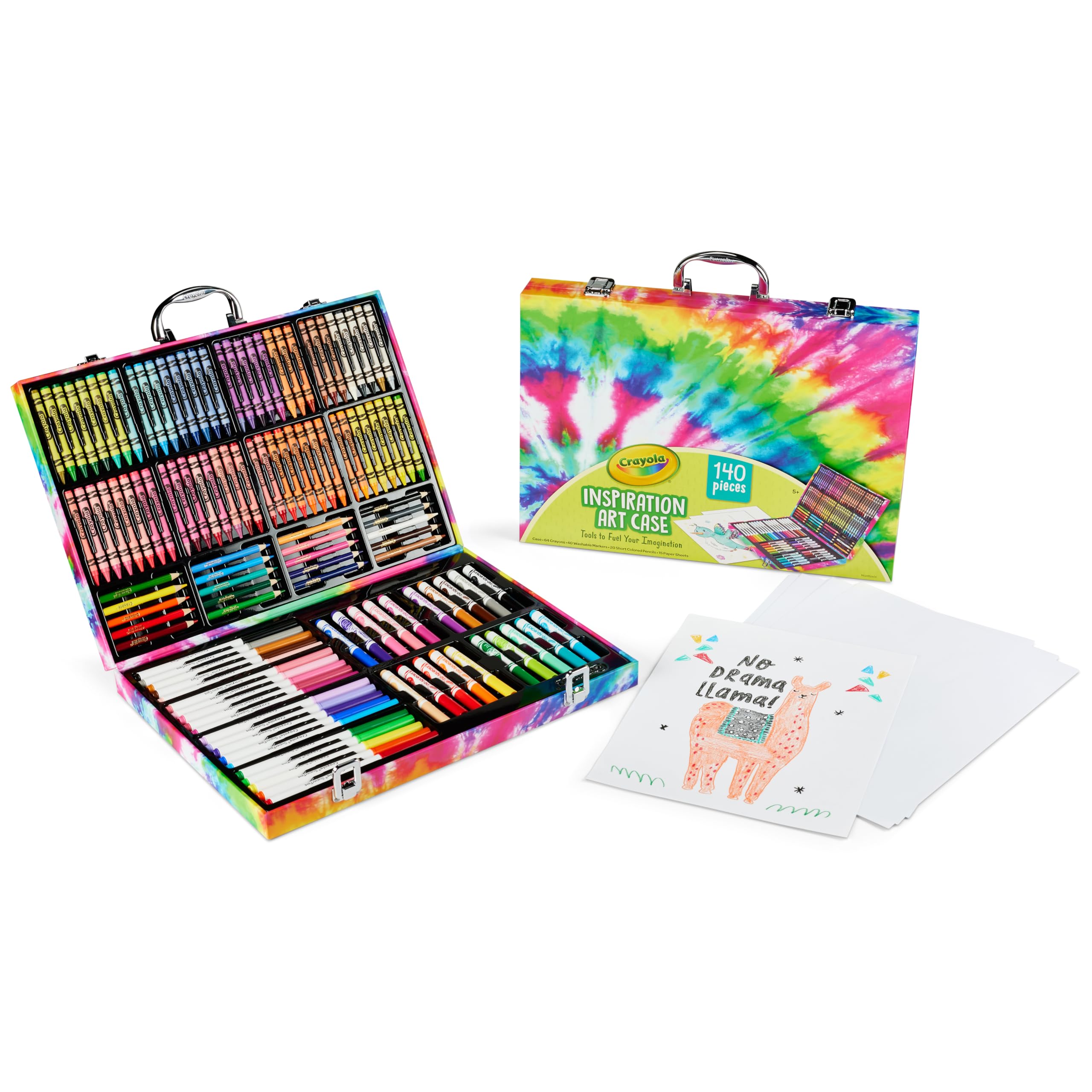 Foto 4 pulgar | Art Set Crayola Inspiration Tie-dye De 140 Unidades Con Funda Para Niños - Venta Internacional.