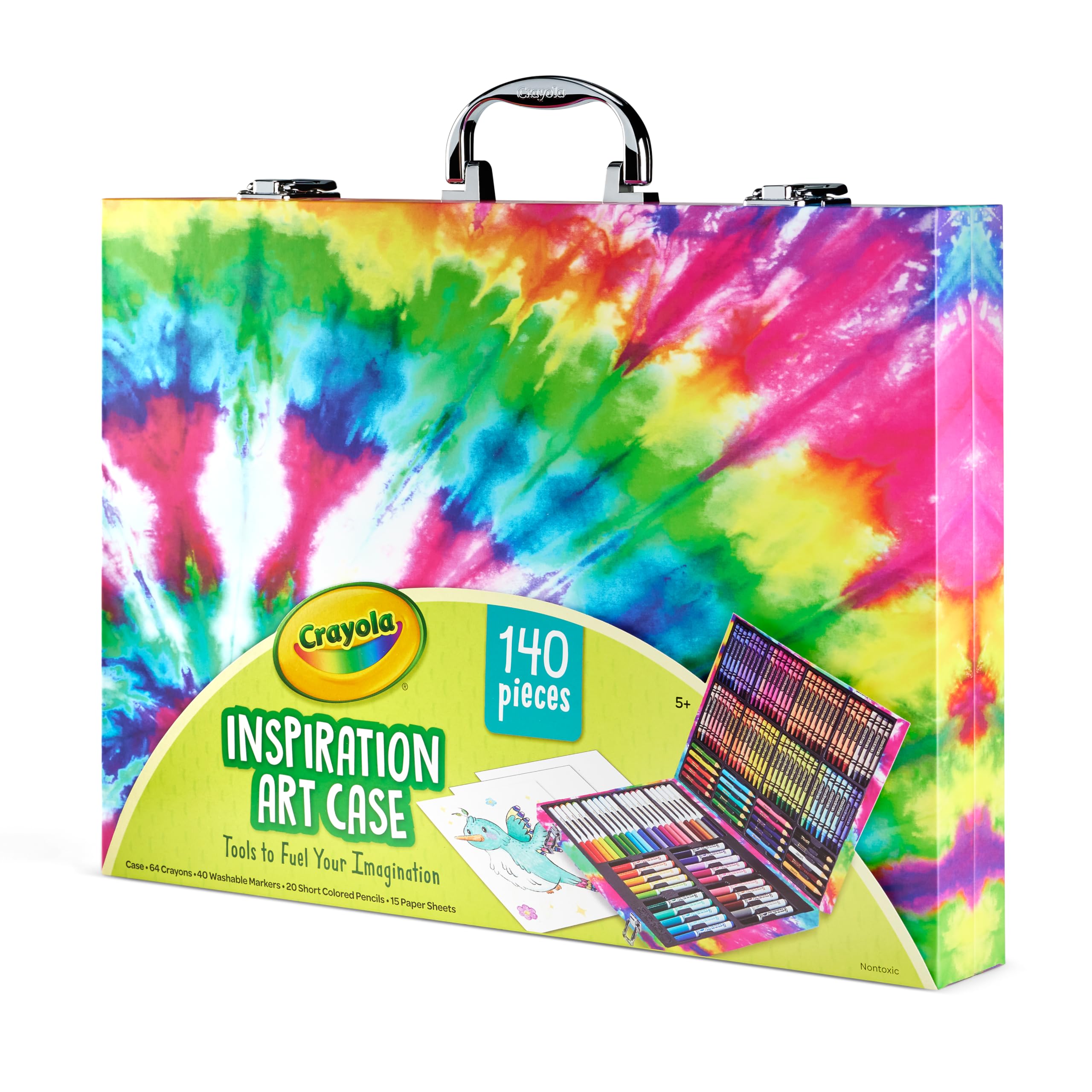 Foto 7 pulgar | Art Set Crayola Inspiration Tie-dye De 140 Unidades Con Funda Para Niños - Venta Internacional.