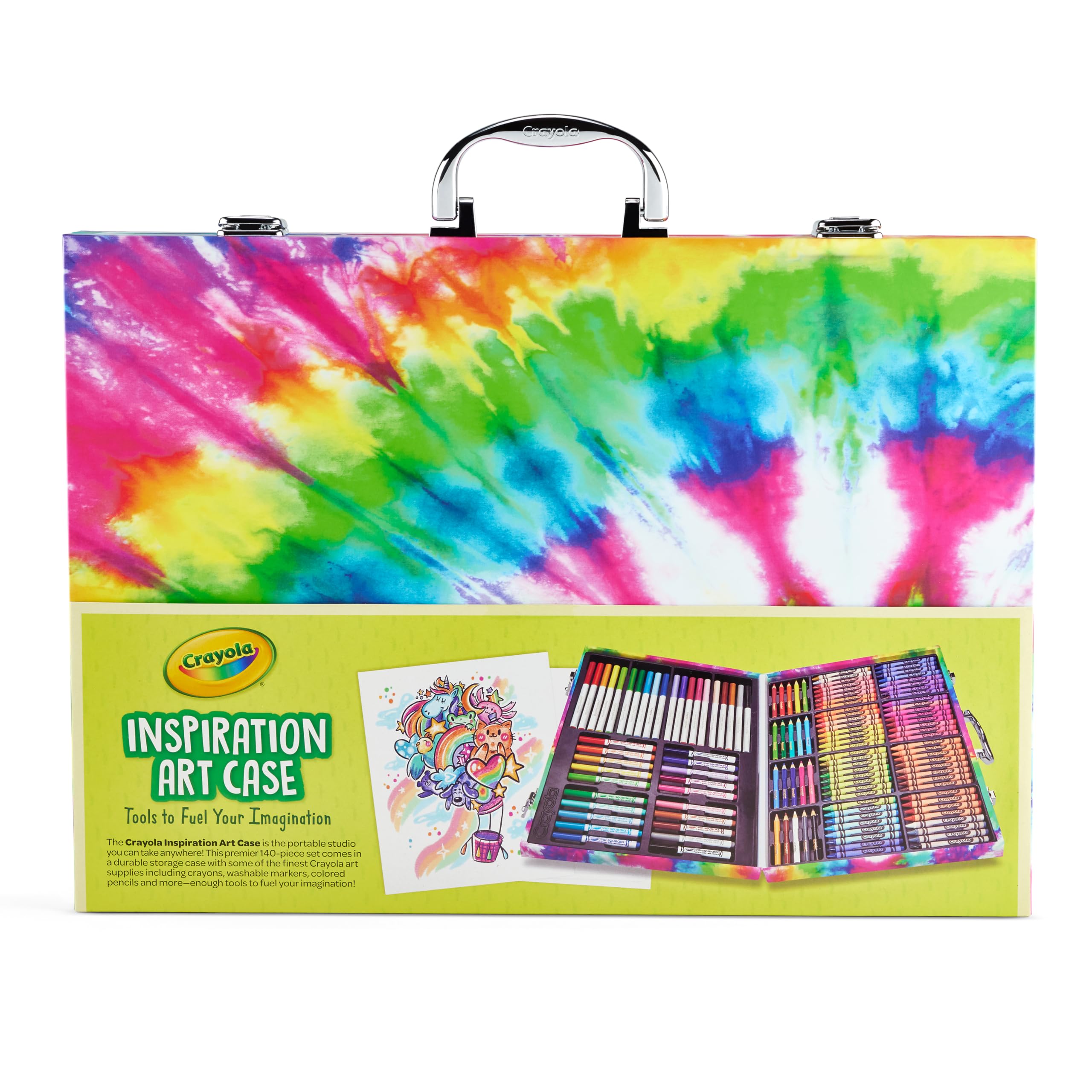 Foto 8 pulgar | Art Set Crayola Inspiration Tie-dye De 140 Unidades Con Funda Para Niños - Venta Internacional.