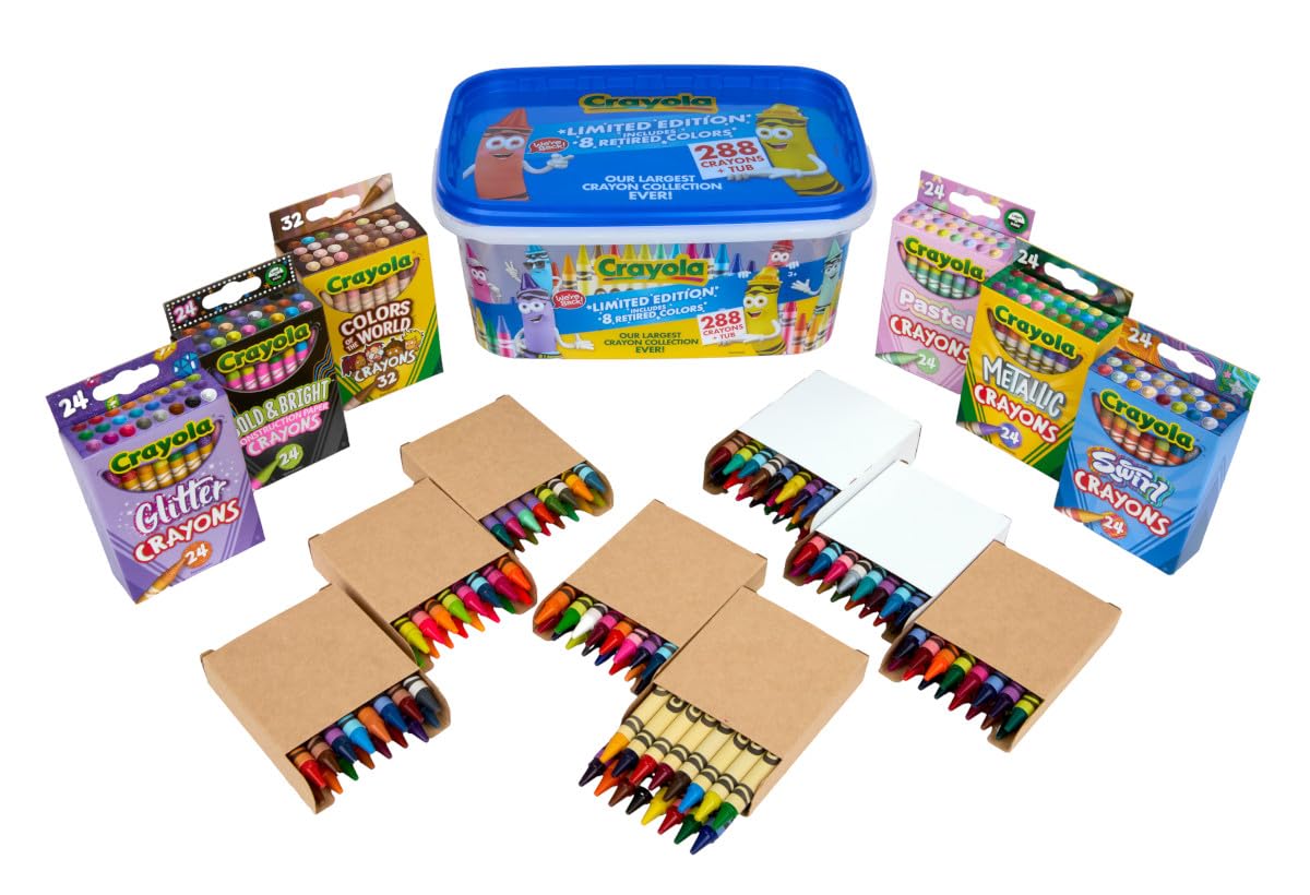 Foto 2 | Recipiente Crayola Crayon De 288 Quilates  Edición Limitada Con Recipiente De Almacenamiento - Venta Internacional.